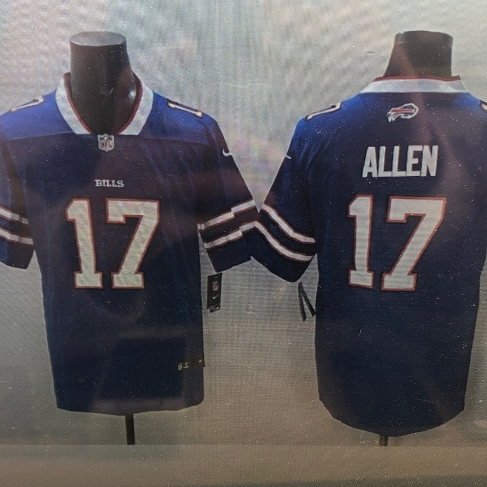😜Josh Allen Vapor Stitched Royal Jersey❤️